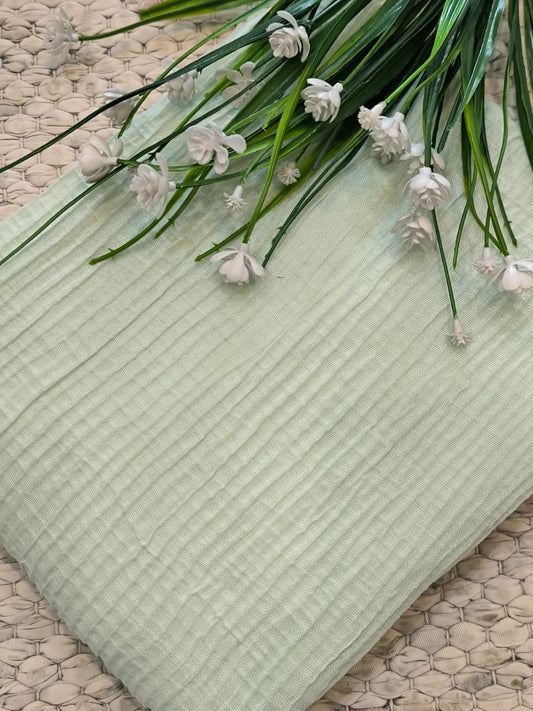 Textured Grid Lawn - Mint