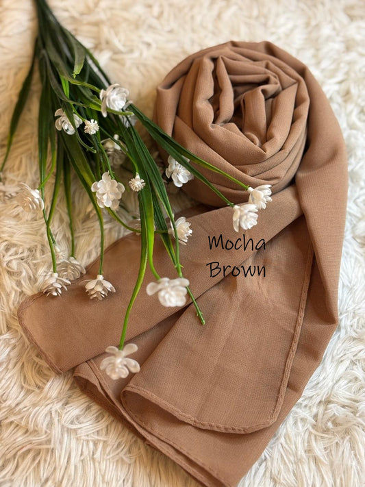 Georgette Chiffon - Mocha Brown