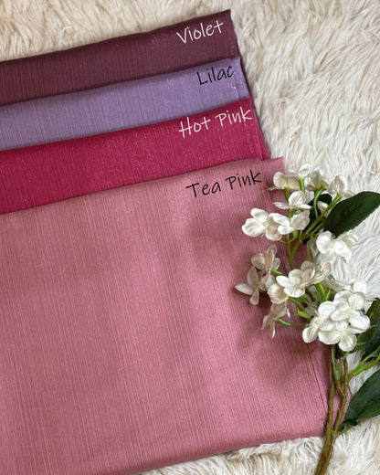 Shimmer Luxe Chiffon - Tea Pink