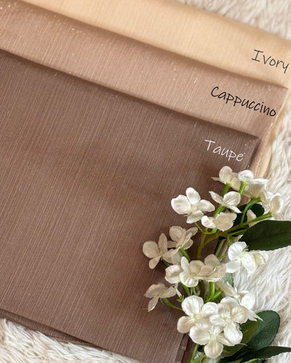 Shimmer Luxe Chiffon - Taupe
