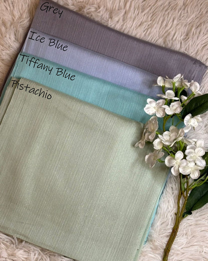 Shimmer Luxe Chiffon - Pistachio