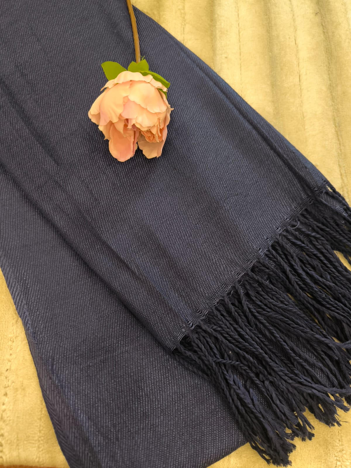 Plain Cashmere - Navy