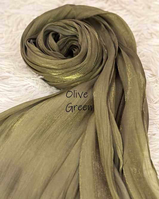 Fairy Dust Hijab - Olive Green