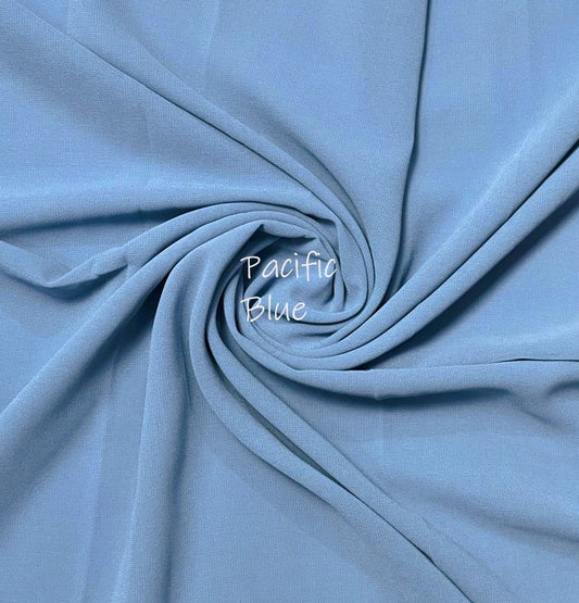 Georgette Chiffon - Pacific Blue
