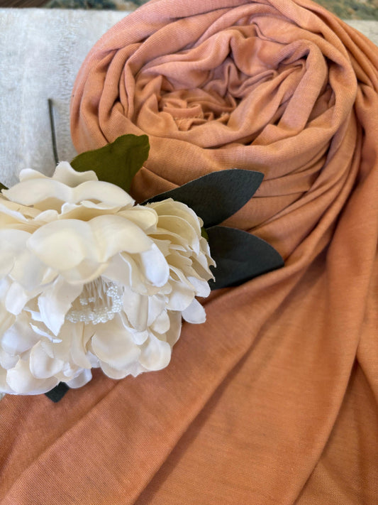 Jersey Hijab - Peach