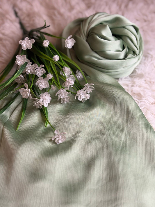 Crinkle Silk - Pistachio