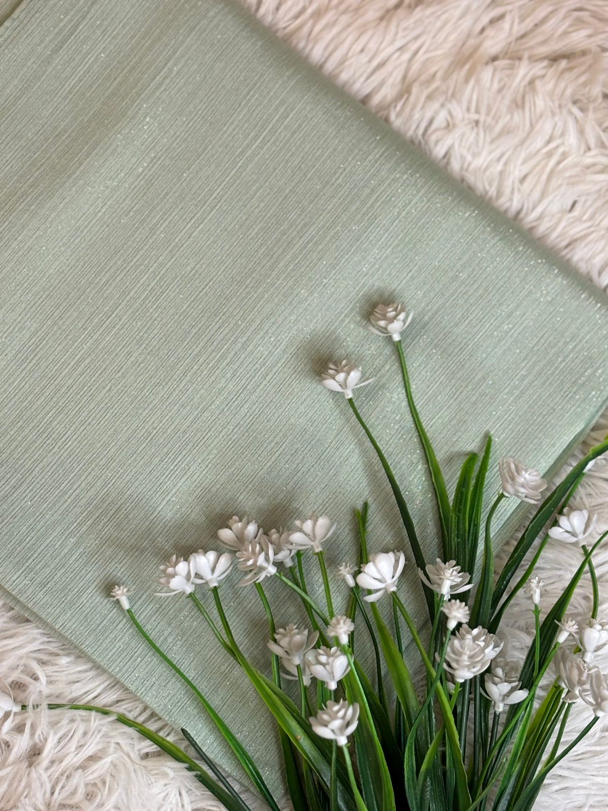 Shimmer Luxe Chiffon - Pistachio