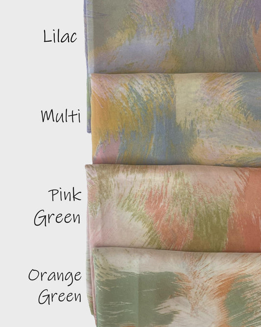 Playful Prints Hijab - Lilac