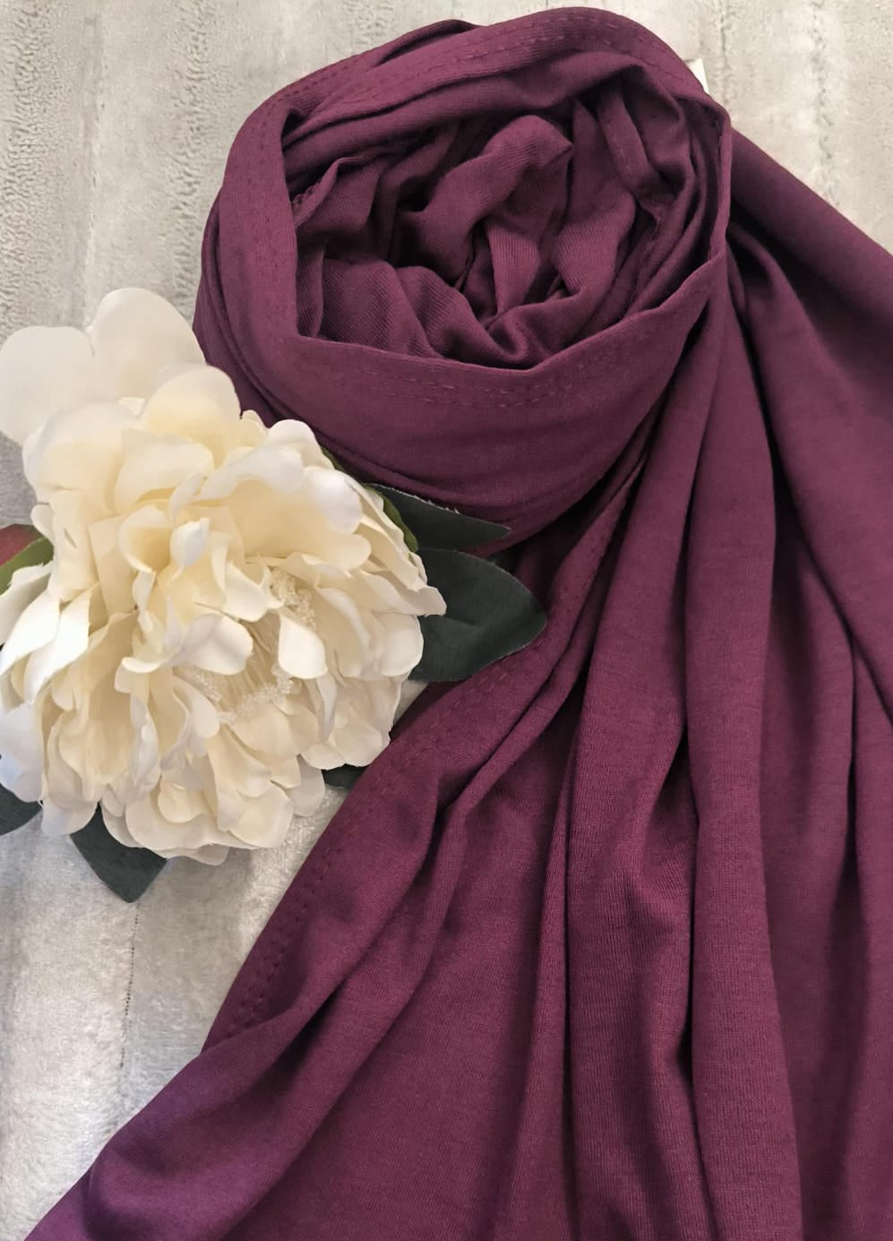 Jersey Hijab - Plum