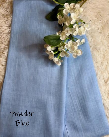 Turkish Lawn Hijab - Powder Blue