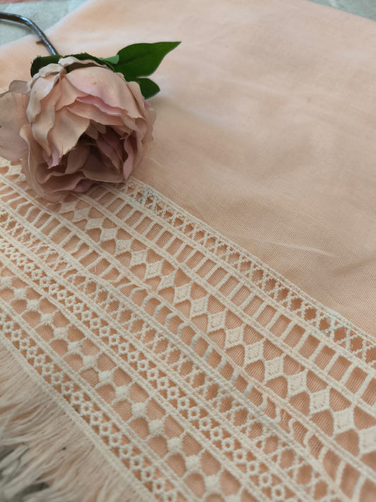 Lace Detail Lawn - Powder Pink
