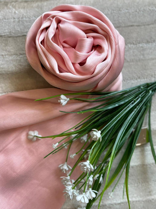 Crinkle Silk - Powder Pink