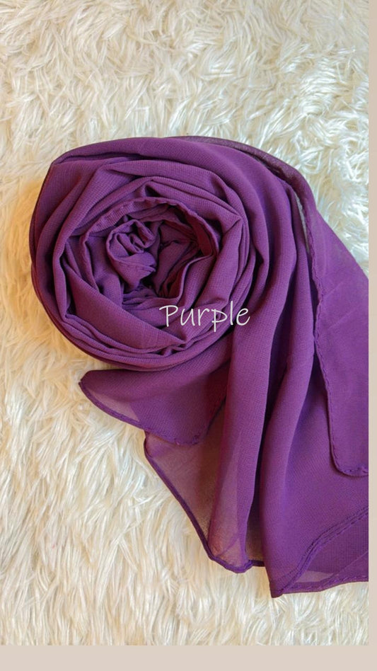 Georgette Chiffon - Purple