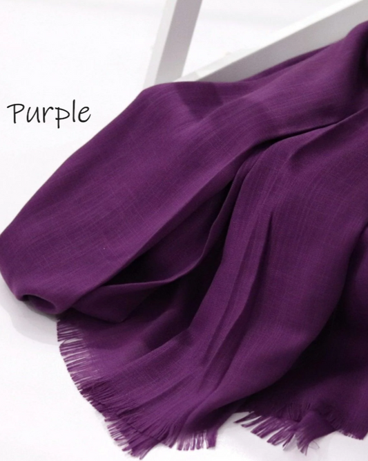 Turkish Lawn Hijab - Purple