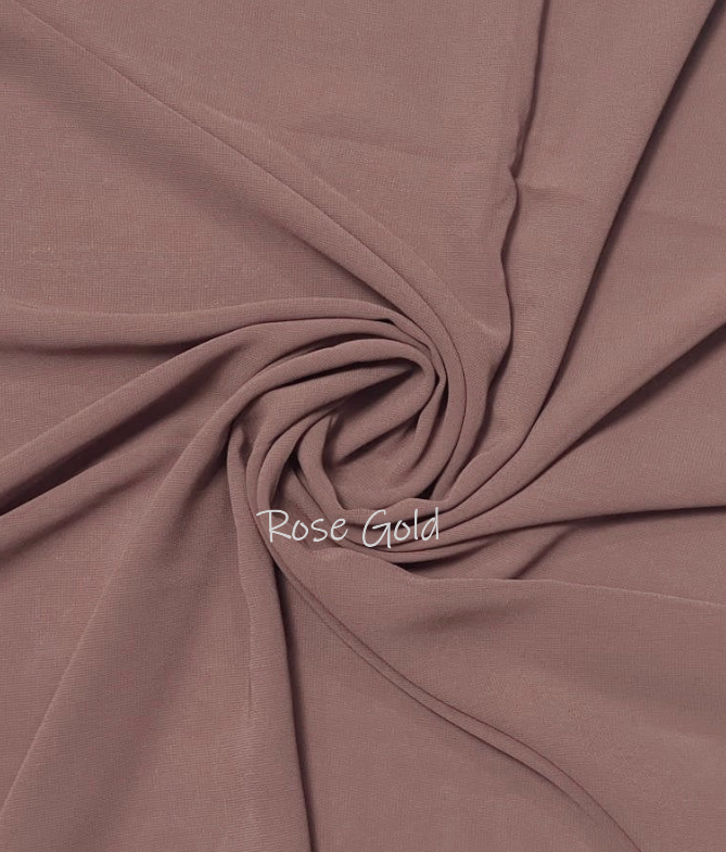 Georgette Chiffon - Rose Gold