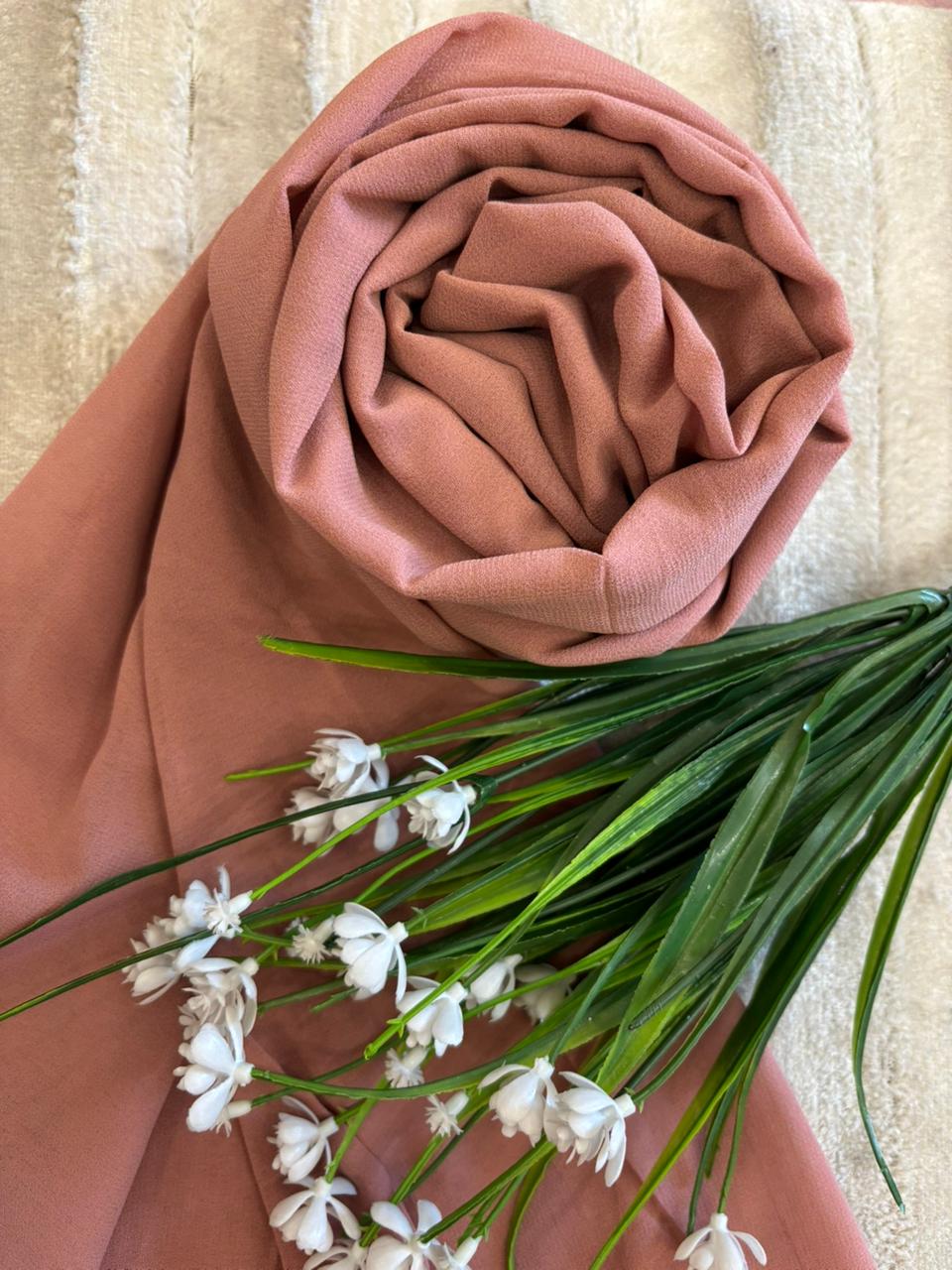 Georgette Chiffon - Rose Gold
