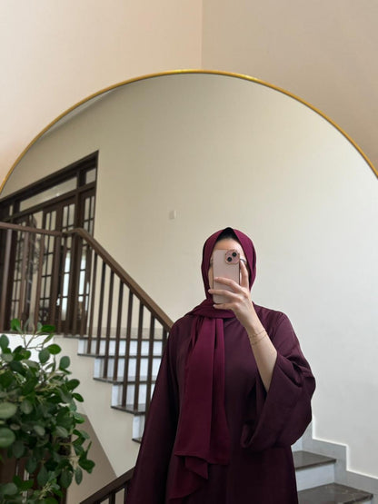 Ruby - Solid Flare Abaya