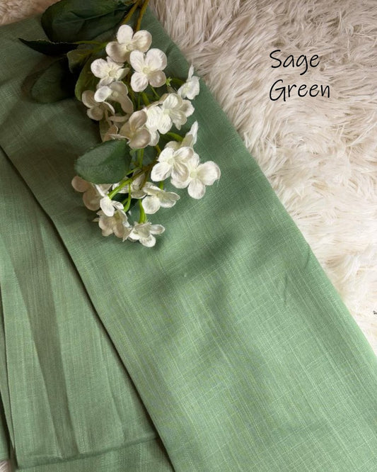Turkish Lawn Hijab - Sage Green