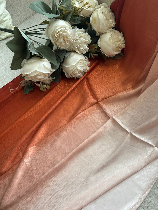 Ombré Silk - Shades of Rust