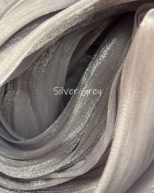 Fairy Dust Hijab - Silver Grey