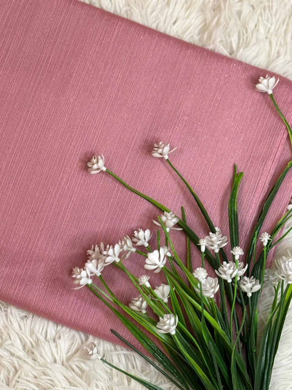 Shimmer Luxe Chiffon - Tea Pink