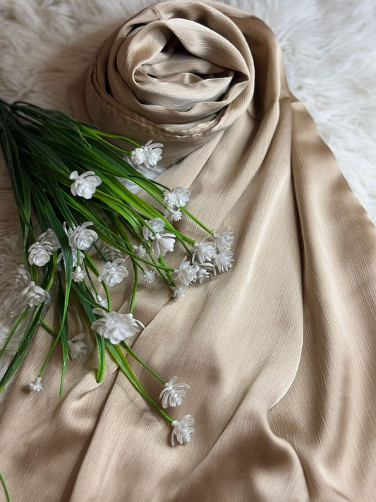 Crinkle Silk - Taupe