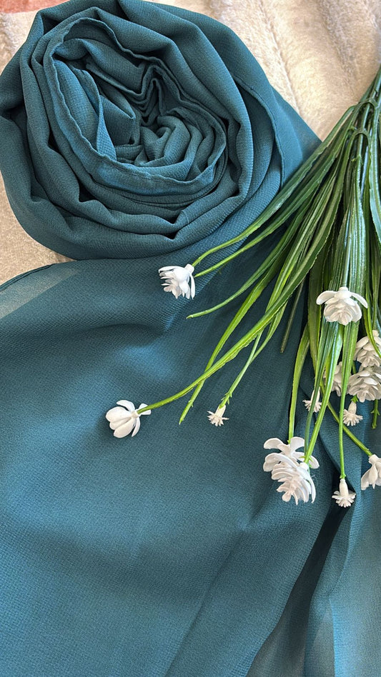 Georgette Chiffon - Teal