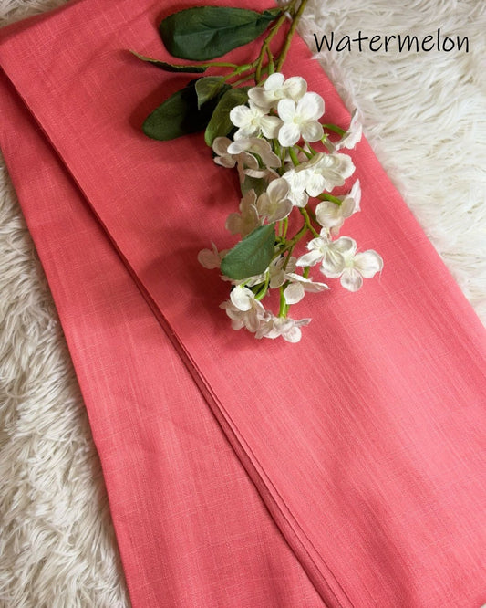 Turkish Lawn Hijab - Watermelon