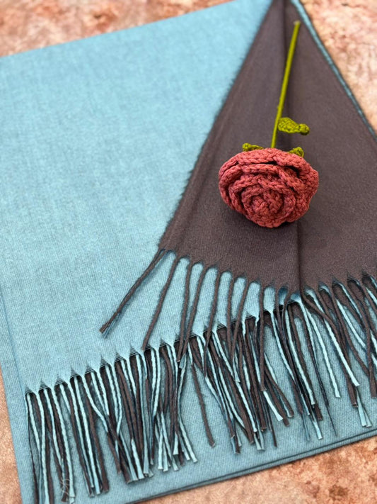 Two-Tone Wool Edit - Sea Blue