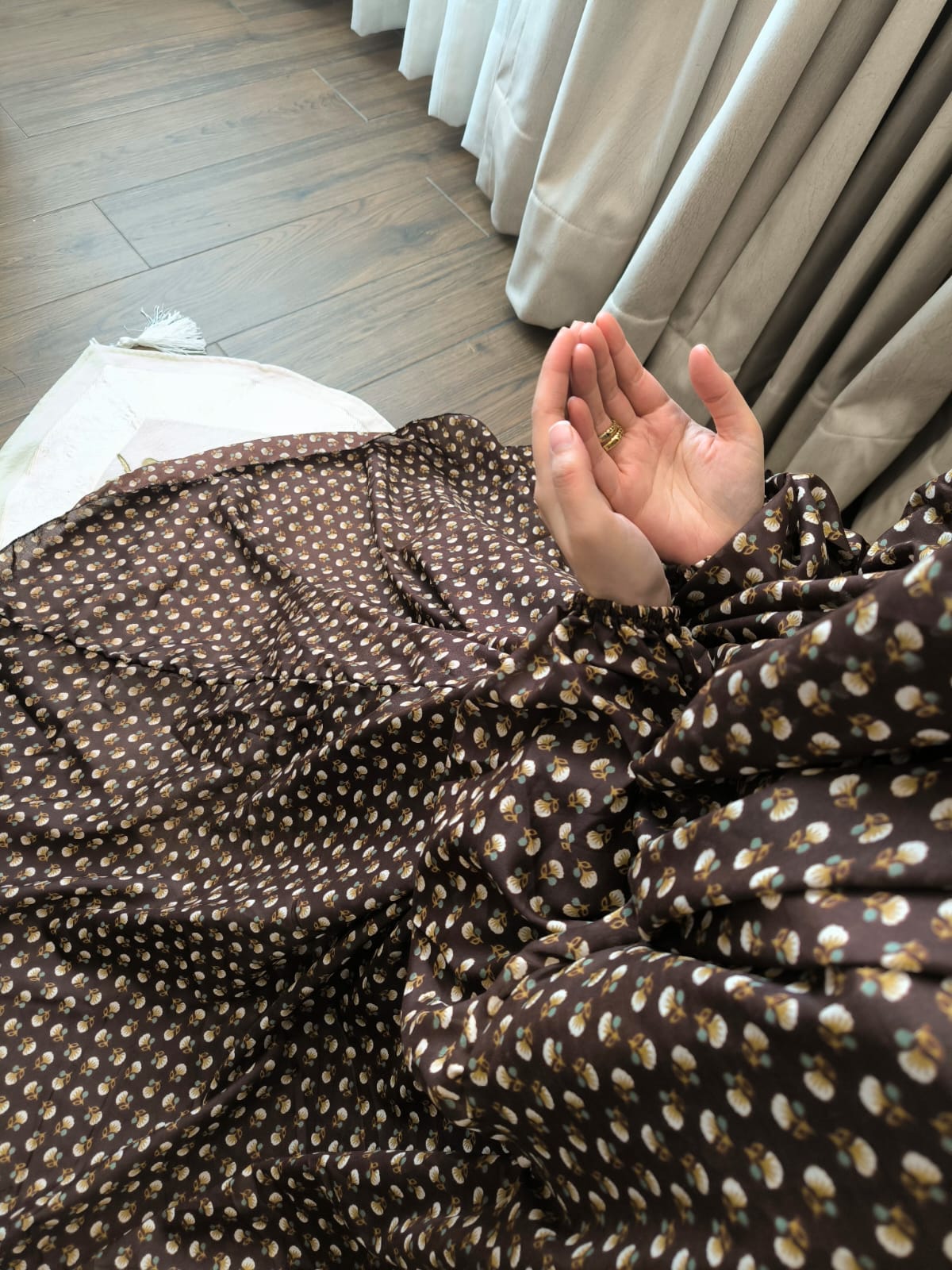 Namaz Chadar - Brown Blossom