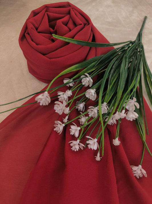 Georgette Chiffon - Crimson