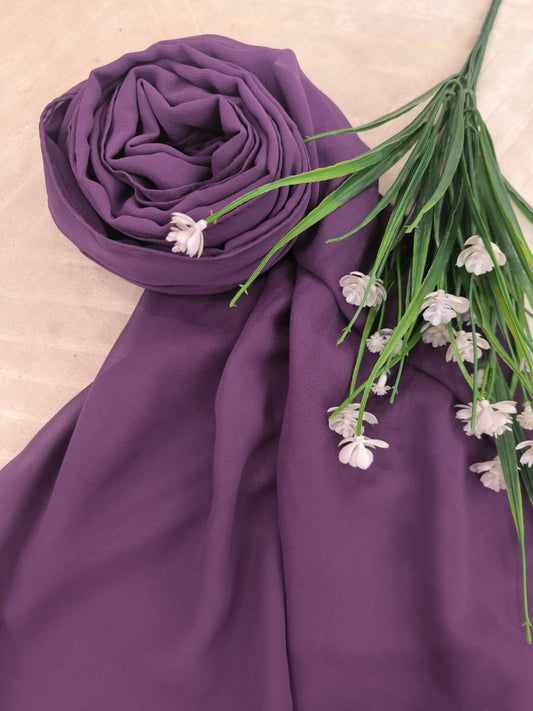 Georgette Chiffon - Purple