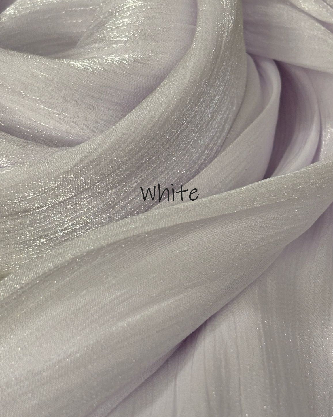 Fairy Dust Hijab - White