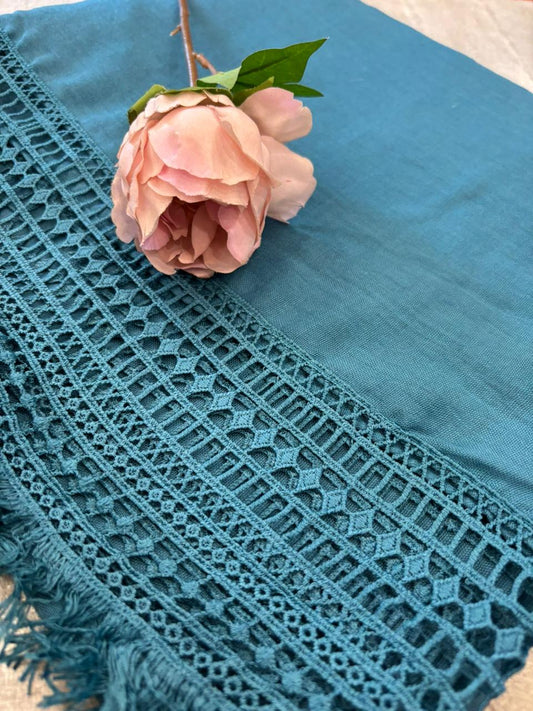 Lace Detail Lawn - Zinc